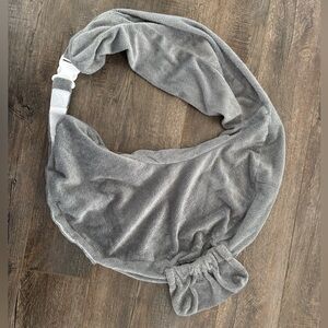 My Brest Friend Nursing Pillow Slipcover Evening Gray Adjustable Buckle Pocket